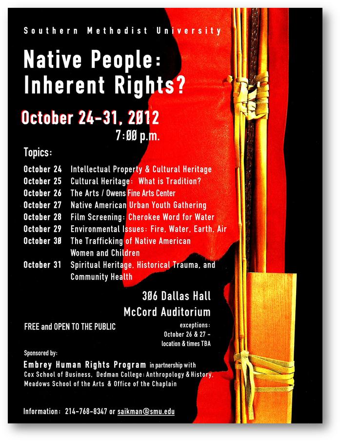 Native People Inherent Rights poster